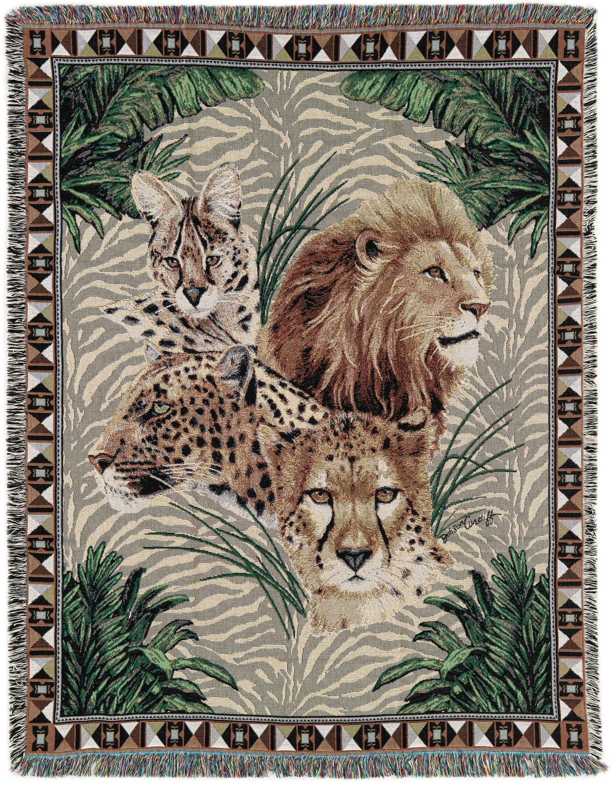 Fleece Haven Collection Area Rug -  Lansing Rectangle Multi Main
