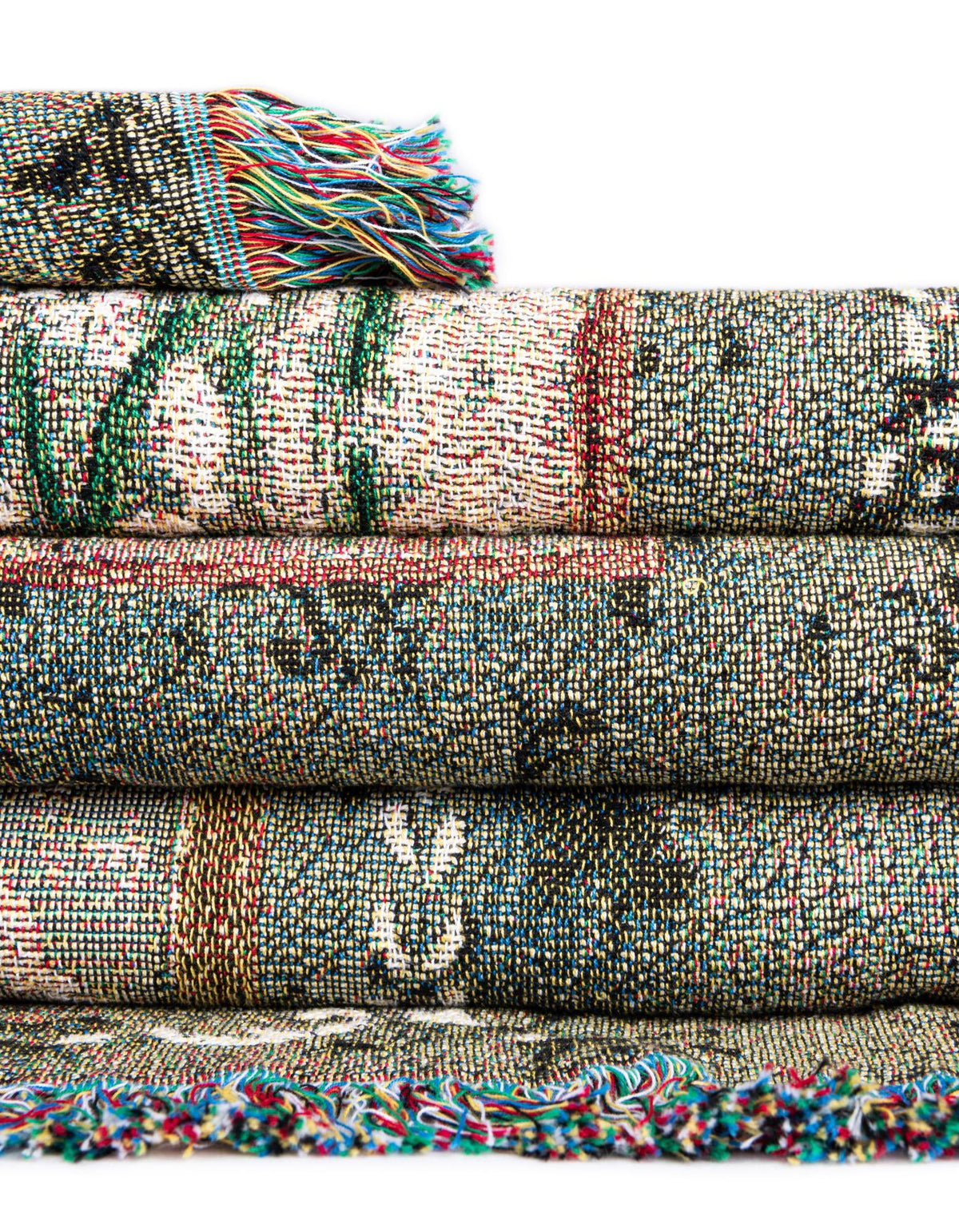 Fleece Haven Collection Area Rug -  Quitman Rectangle Multi  lifestyle 15
