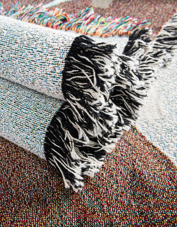 Fleece Haven Collection Area Rug -  Aztec Rectangle Brown  lifestyle 14