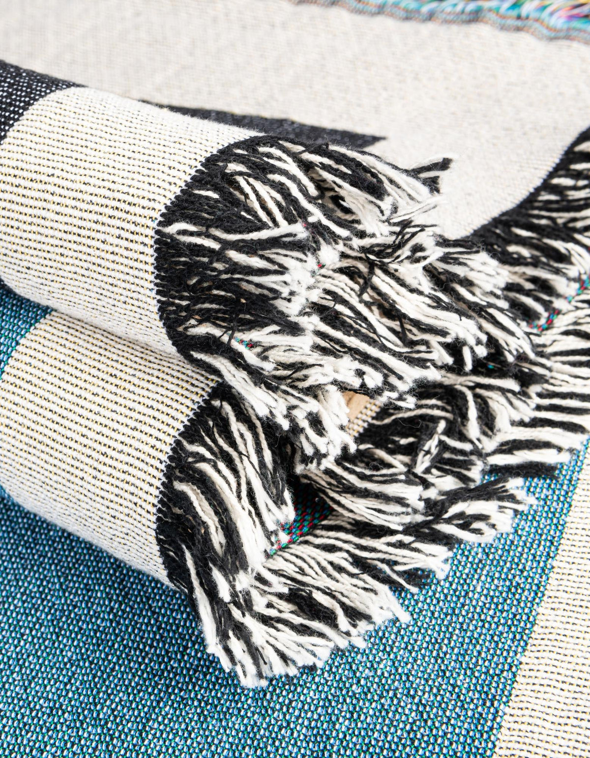 Fleece Haven Collection Area Rug -  Harlan Rectangle Multi  lifestyle 14
