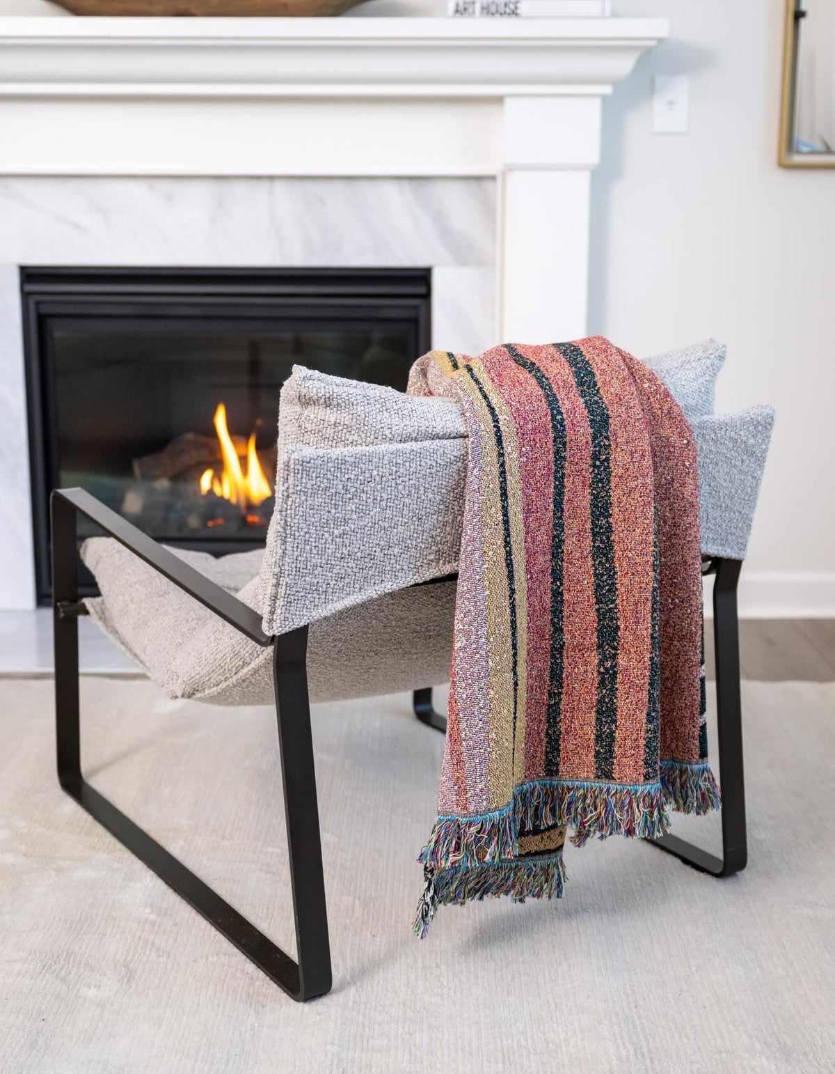 Fleece Haven Collection Area Rug -  Idaho Rectangle Multi  lifestyle 2