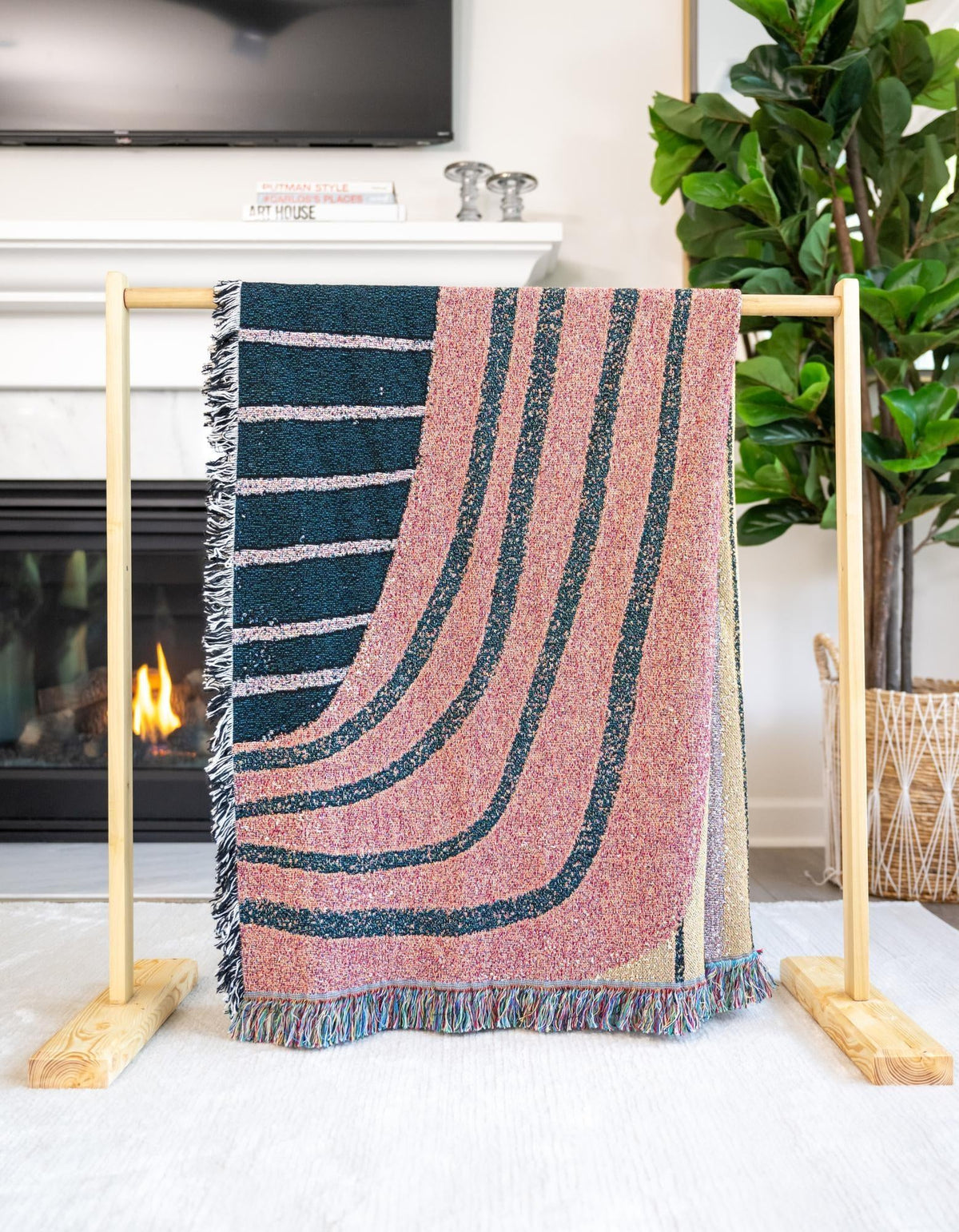 Fleece Haven Collection Area Rug -  Idaho Rectangle Multi  lifestyle 7