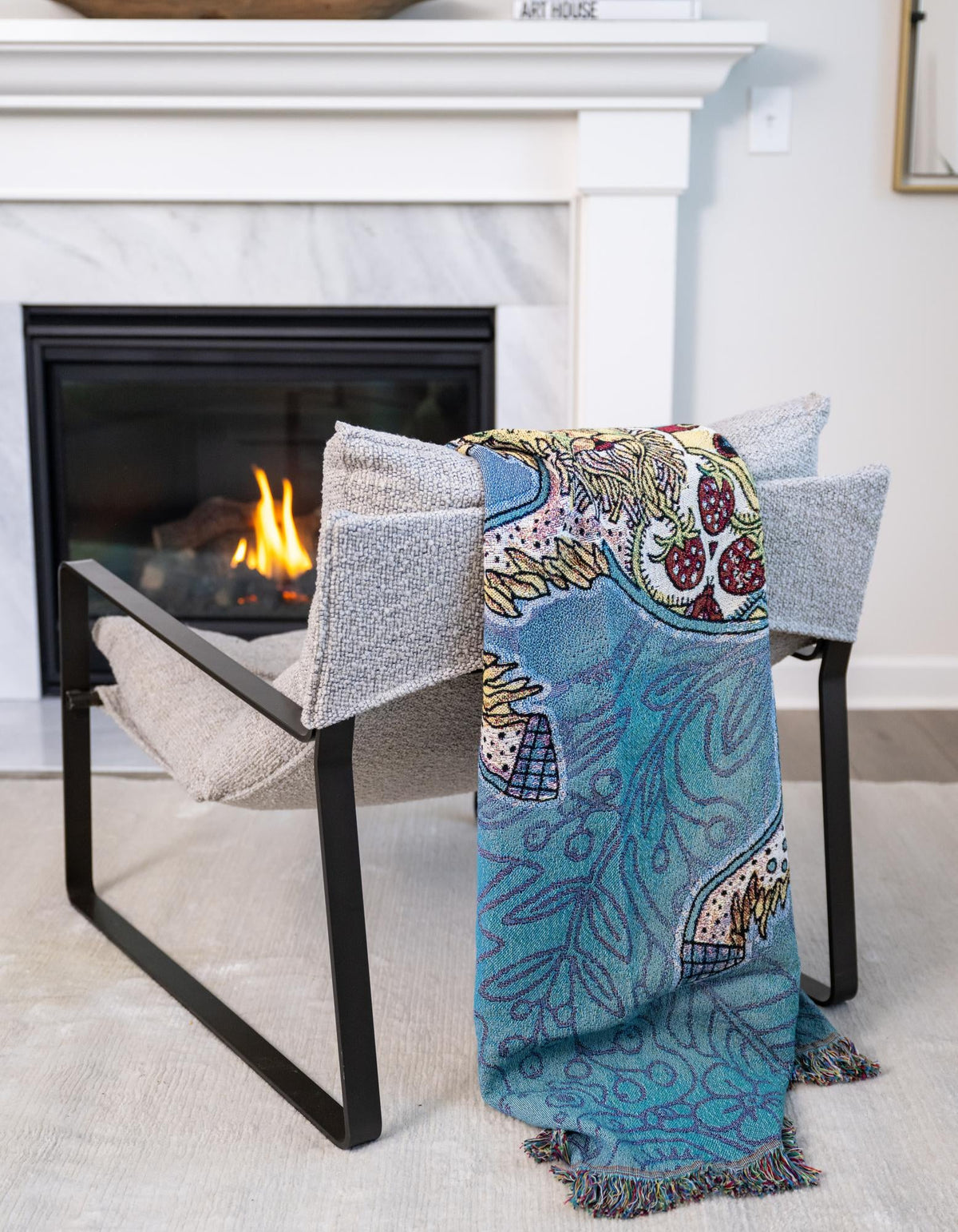 Fleece Haven Collection Area Rug -  Newberg Rectangle Multi  lifestyle 2