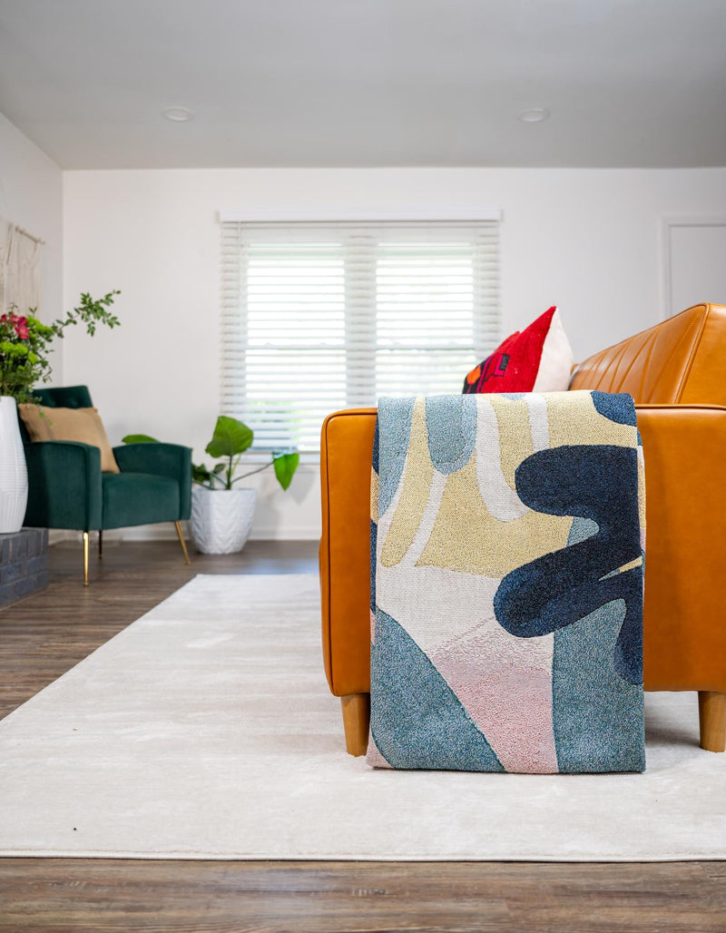 Fleece Haven Collection Area Rug -  Quincy Rectangle Multi  lifestyle 3