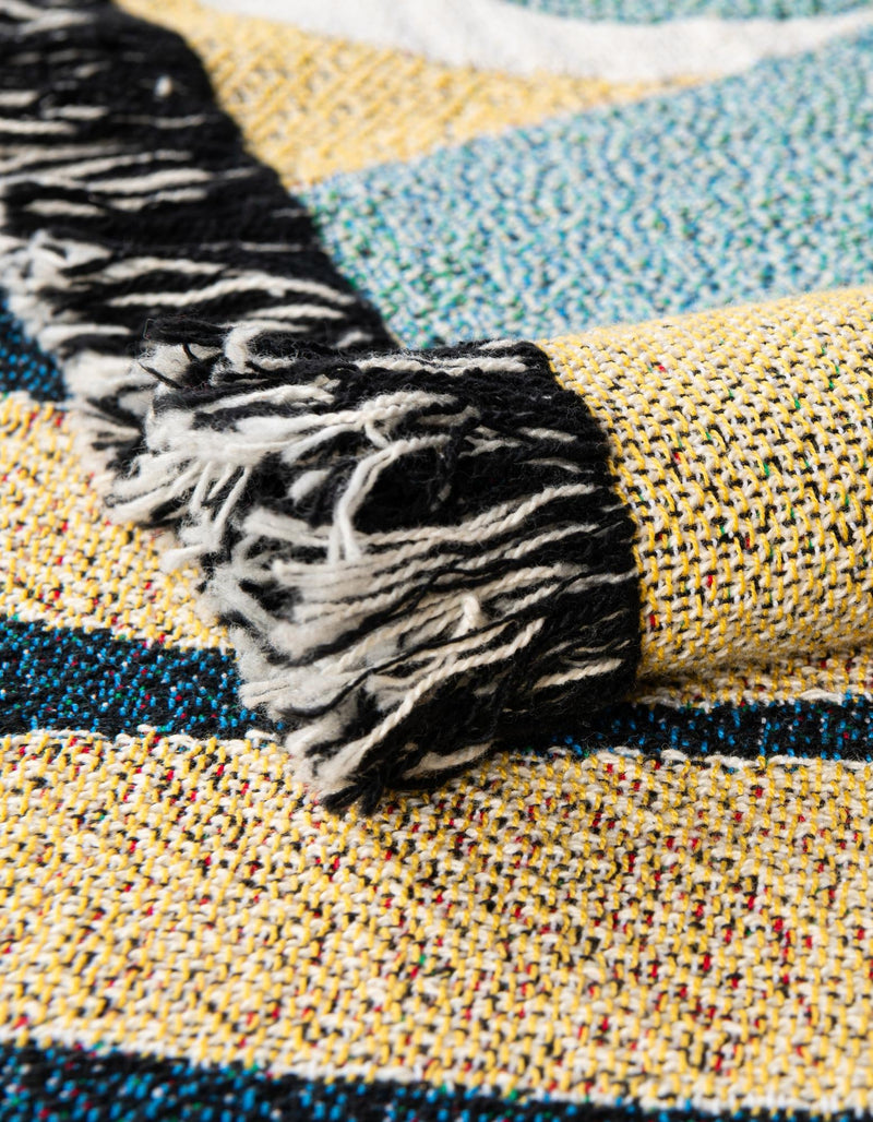 Fleece Haven Collection Area Rug -  Quincy Rectangle Multi  lifestyle 7