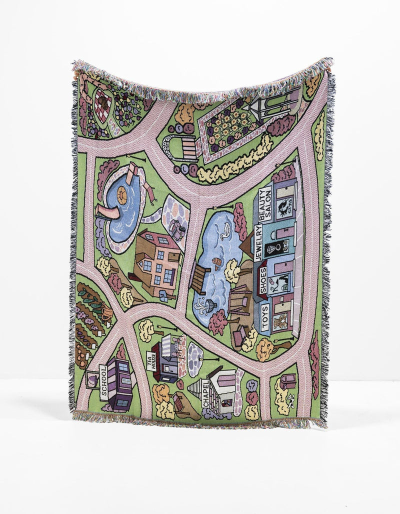 Fleece Haven Collection Area Rug -  Rugby Rectangle Multi  lifestyle 6