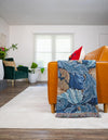 Fleece Haven Collection Area Rug -  Trenton Rectangle Blue  lifestyle 7