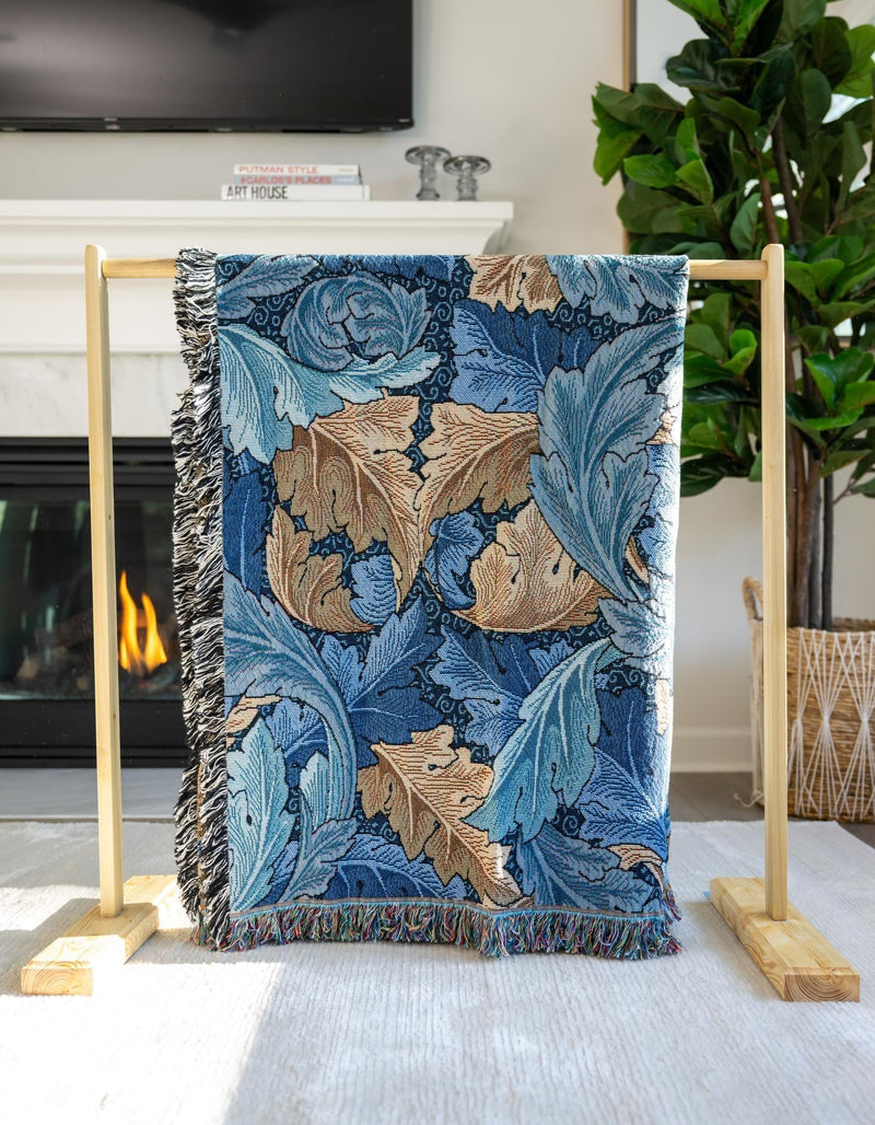 Fleece Haven Collection Area Rug -  Trenton Rectangle Blue  lifestyle 8