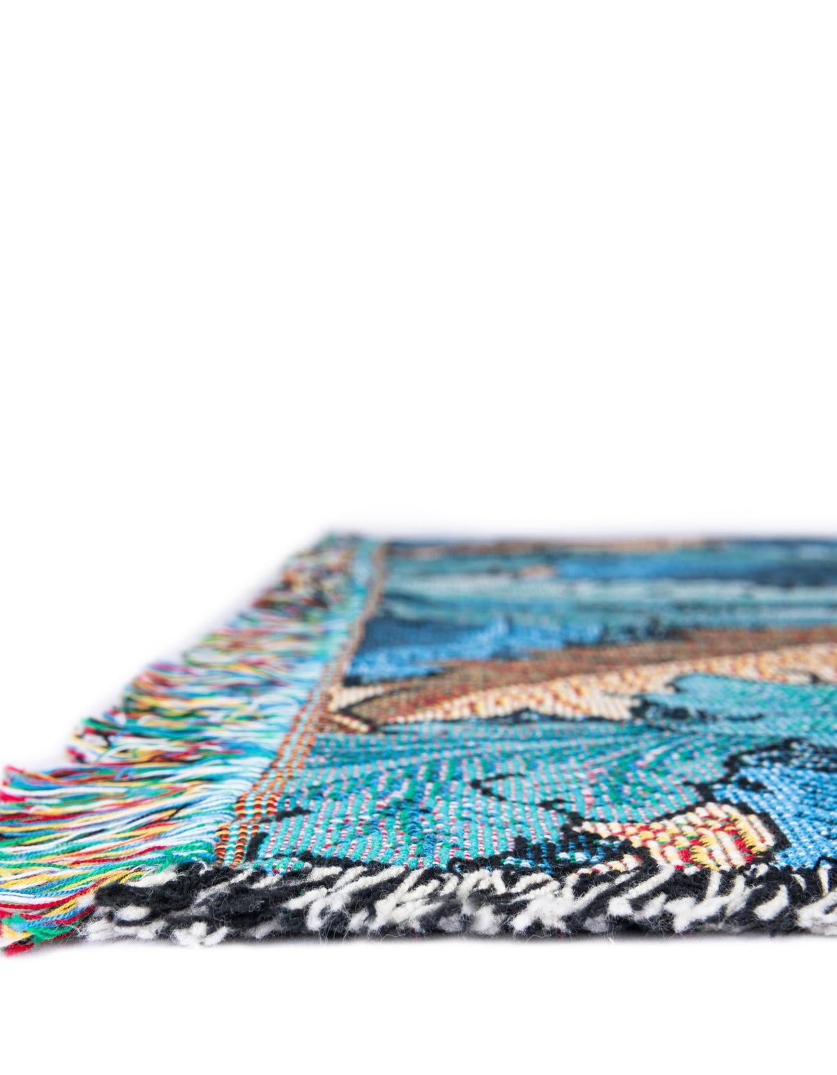 Fleece Haven Collection Area Rug -  Trenton Rectangle Blue  lifestyle 8
