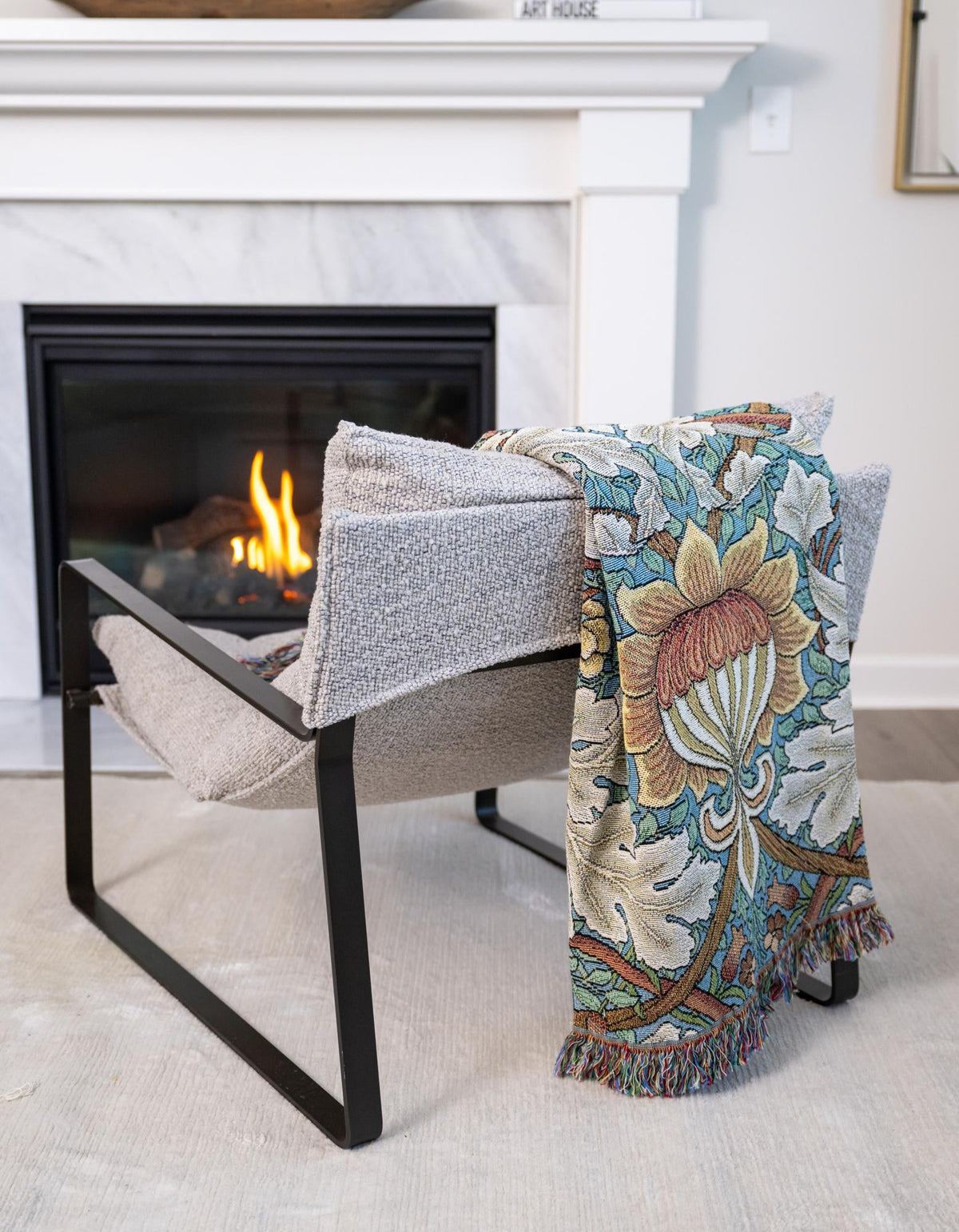 Fleece Haven Collection Area Rug -  Brighton Rectangle Multi  lifestyle 2