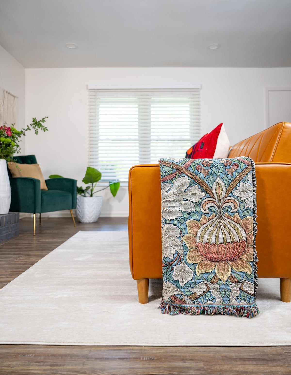 Fleece Haven Collection Area Rug -  Brighton Rectangle Multi  lifestyle 3