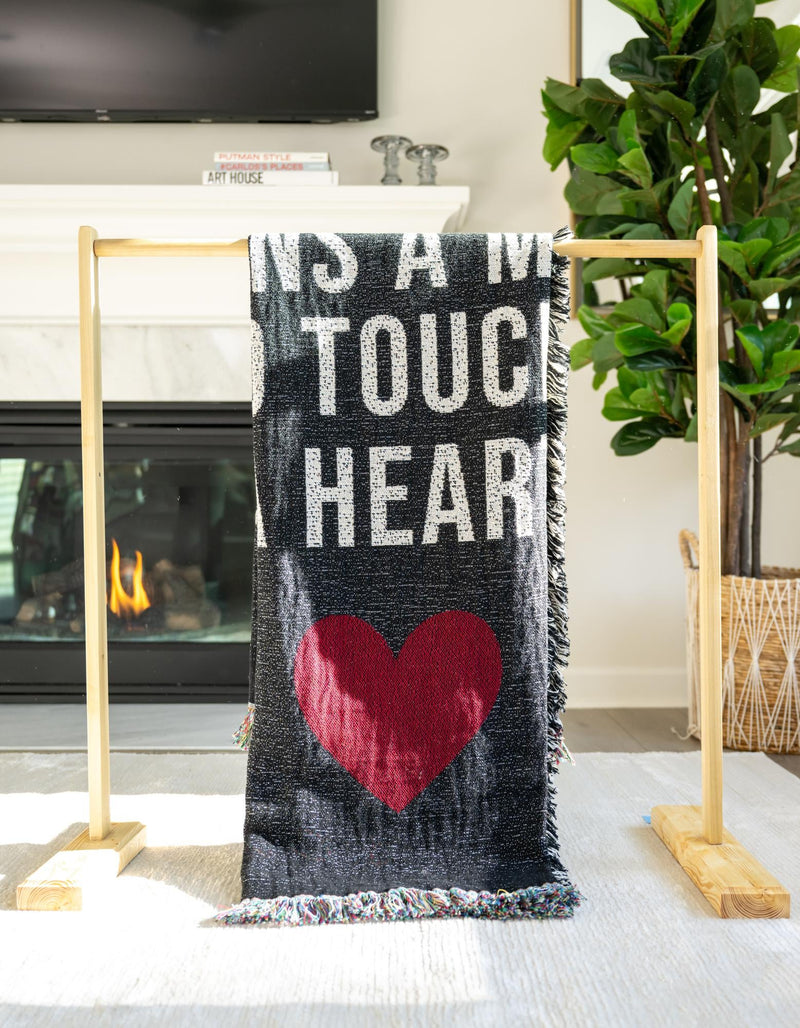 Fleece Haven Collection Area Rug -  Indianapolis Rectangle Black and White  lifestyle 4