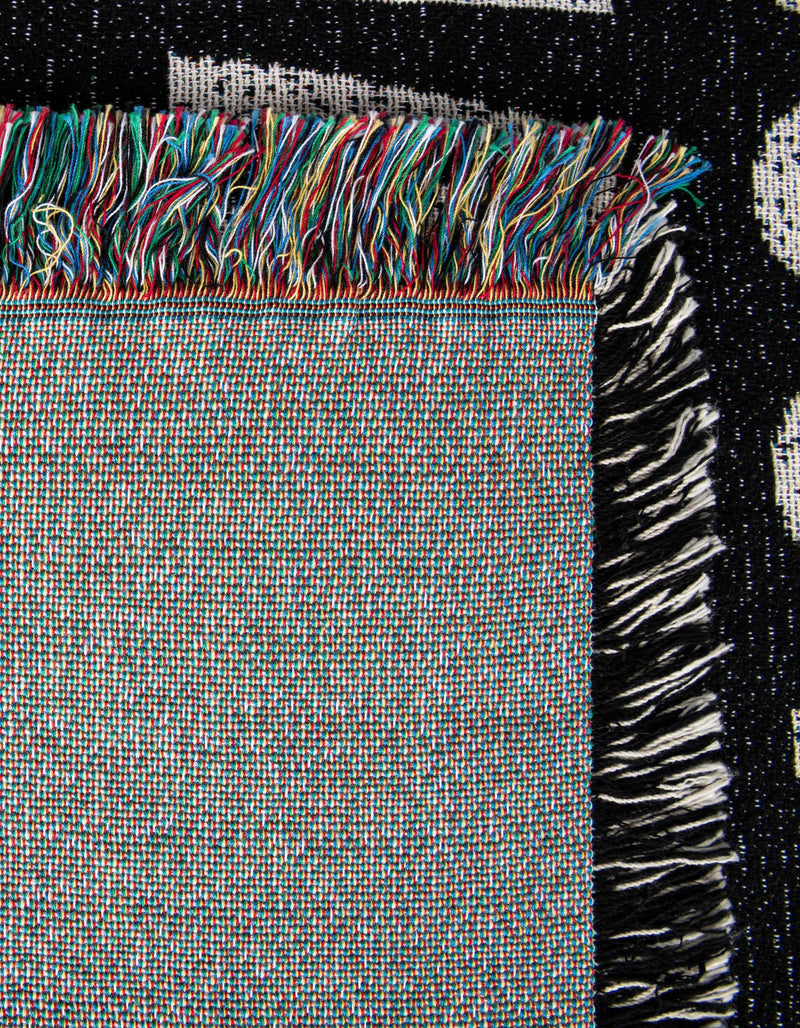 Fleece Haven Collection Area Rug -  Indianapolis Rectangle Black and White  lifestyle 10
