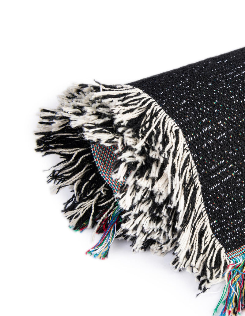 Fleece Haven Collection Area Rug -  Indianapolis Rectangle Black and White  lifestyle 13