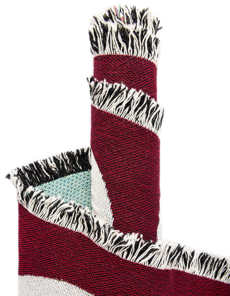 Fleece Haven Collection Area Rug -  Oswego Rectangle Red  lifestyle 12