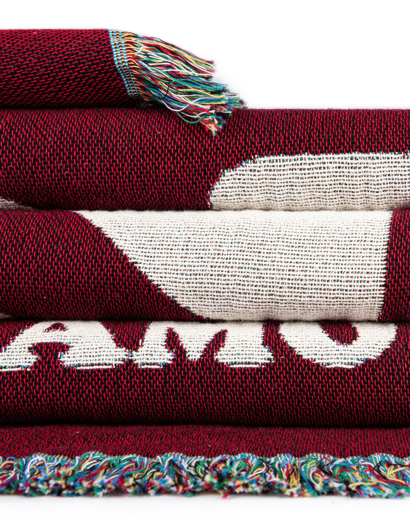 Fleece Haven Collection Area Rug -  Oswego Rectangle Red  lifestyle 15