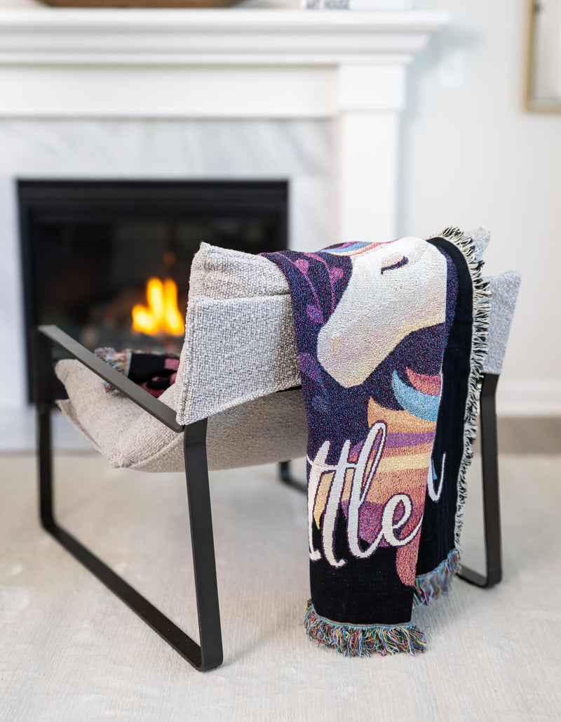 Fleece Haven Collection Area Rug -  Pocatello Rectangle Multi  lifestyle 2