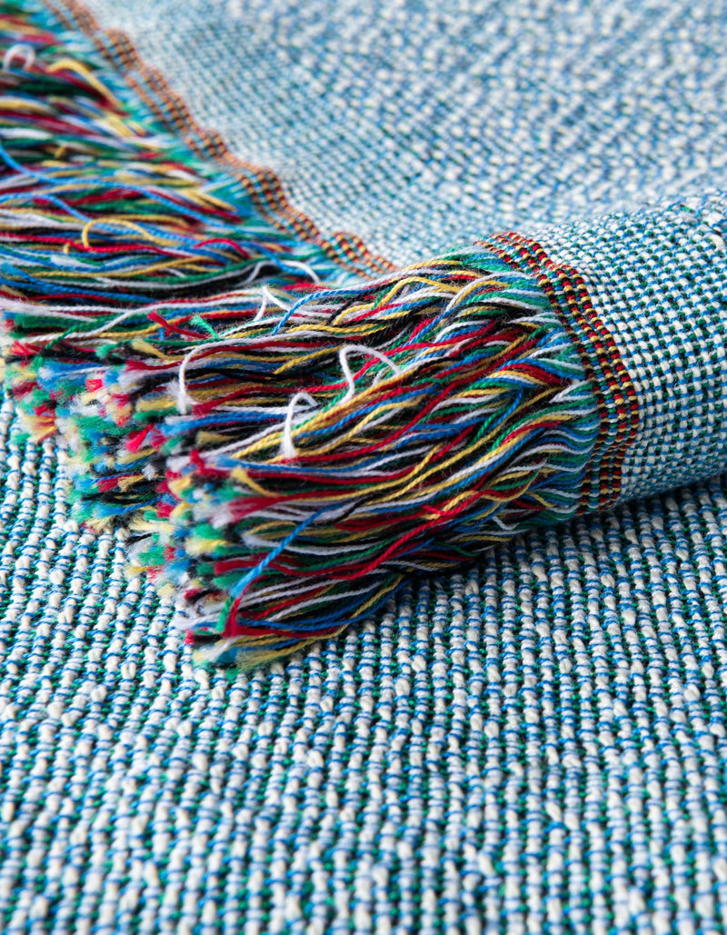 Fleece Haven Collection Area Rug -  Rhinelander Rectangle Blue  lifestyle 7