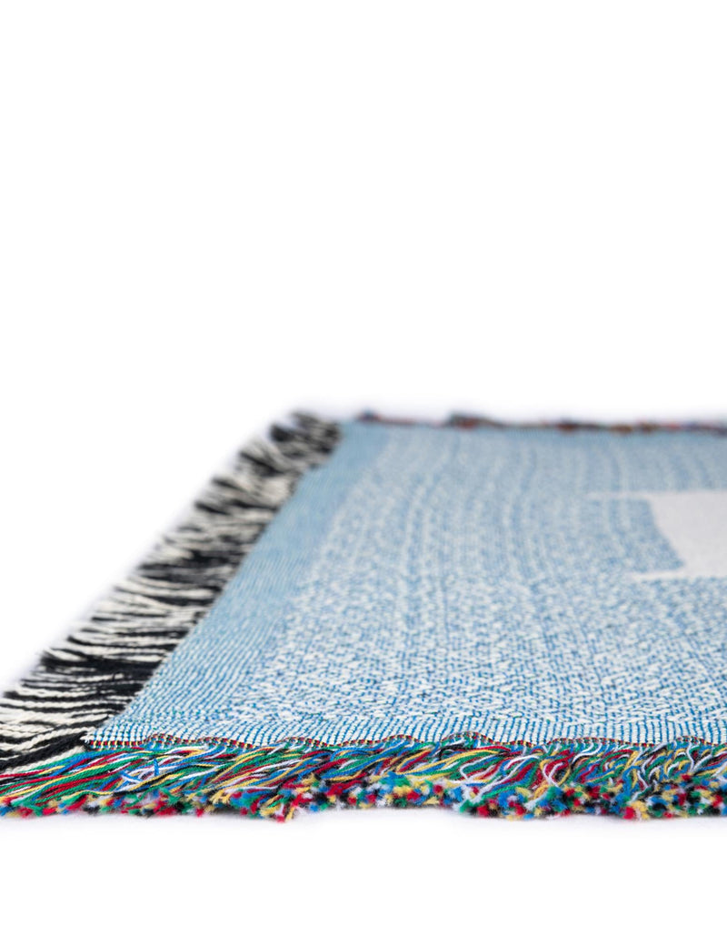 Fleece Haven Collection Area Rug -  Rhinelander Rectangle Blue  lifestyle 8