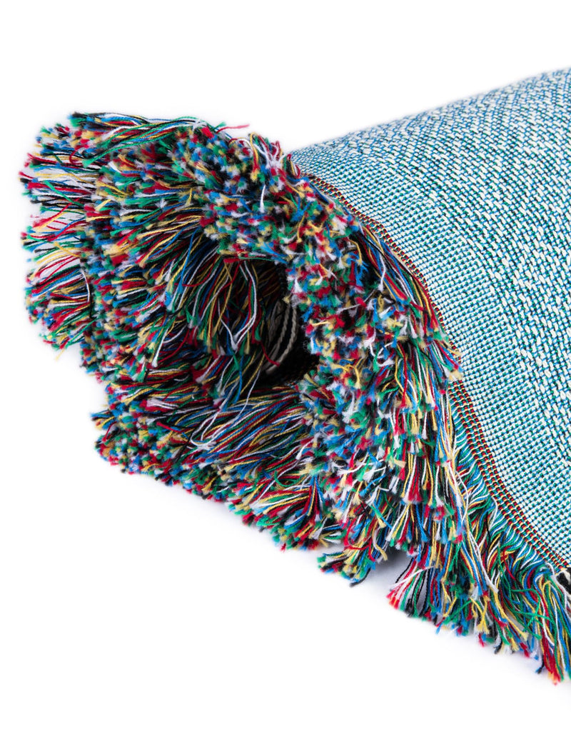 Fleece Haven Collection Area Rug -  Rhinelander Rectangle Blue  lifestyle 13