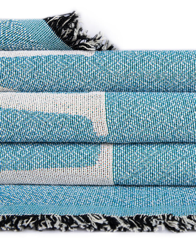 Fleece Haven Collection Area Rug -  Rhinelander Rectangle Blue  lifestyle 15