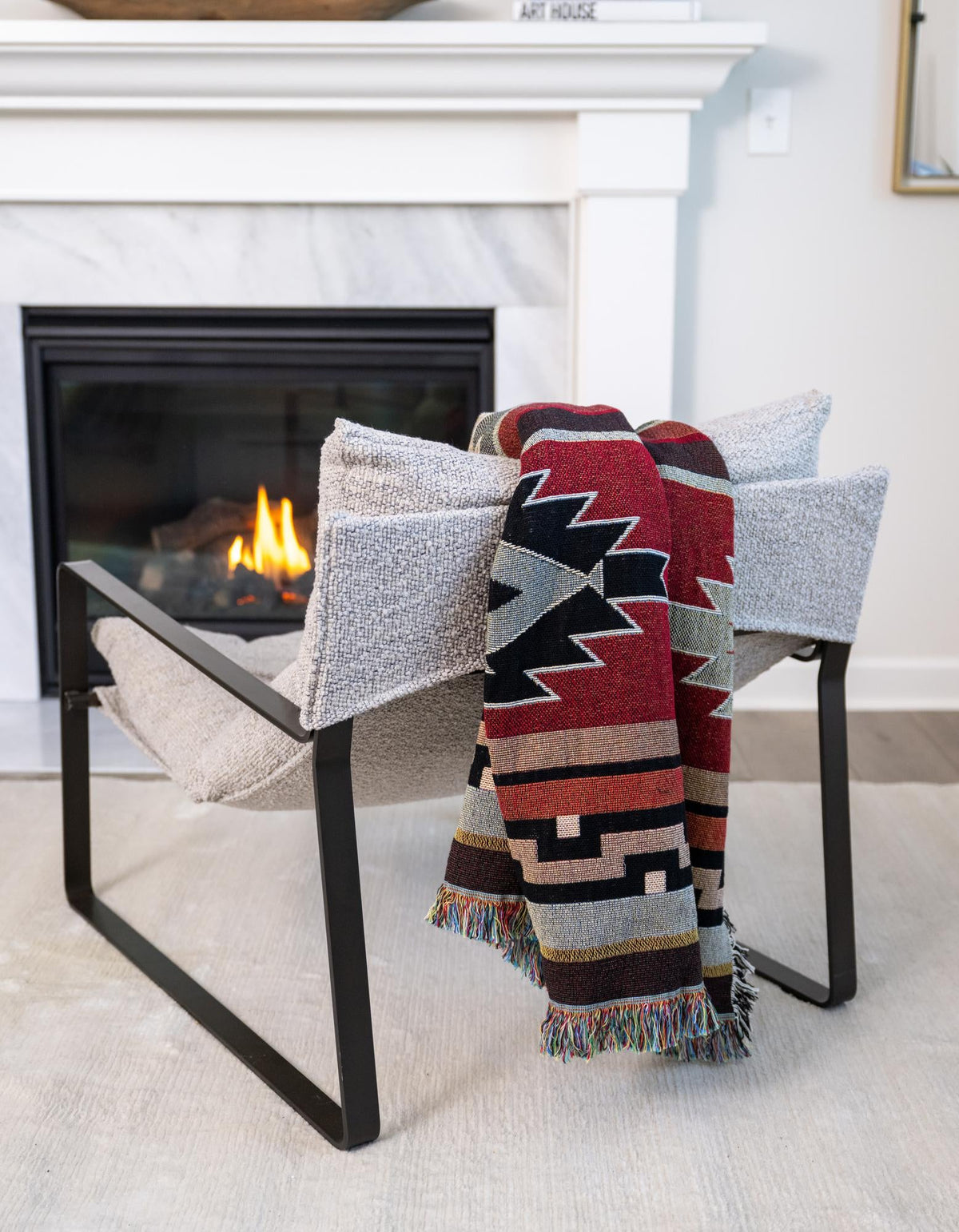 Fleece Haven Collection Area Rug -  Sheridan Rectangle Multi  lifestyle 2
