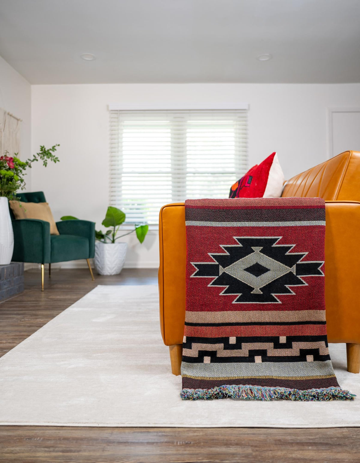 Fleece Haven Collection Area Rug -  Sheridan Rectangle Multi  lifestyle 3