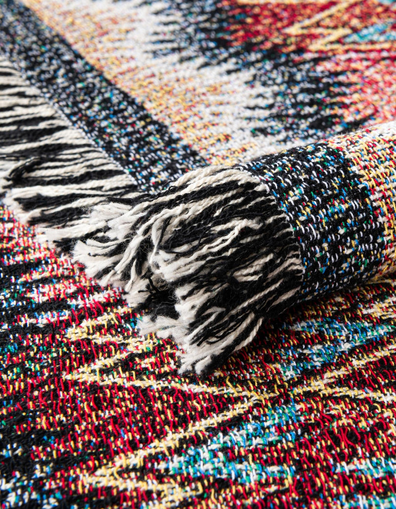 Fleece Haven Collection Area Rug -  TwinFalls Rectangle Multi  lifestyle 7