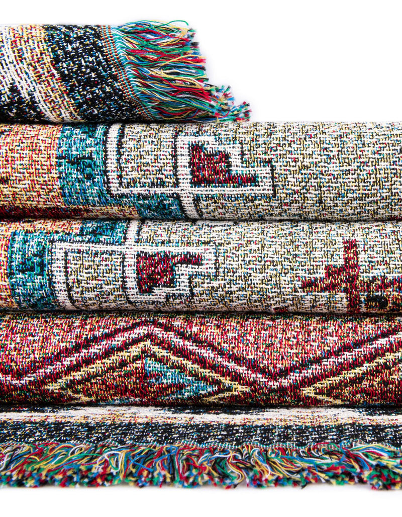 Fleece Haven Collection Area Rug -  TwinFalls Rectangle Multi  lifestyle 15