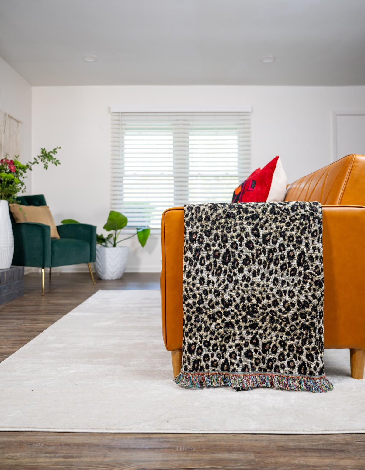 Fleece Haven Collection Area Rug -  Vernon Rectangle Multi  lifestyle 3