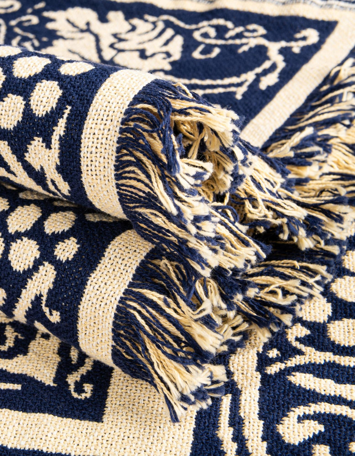 Fleece Haven Collection Area Rug -  Wray Rectangle Blue and White  lifestyle 14