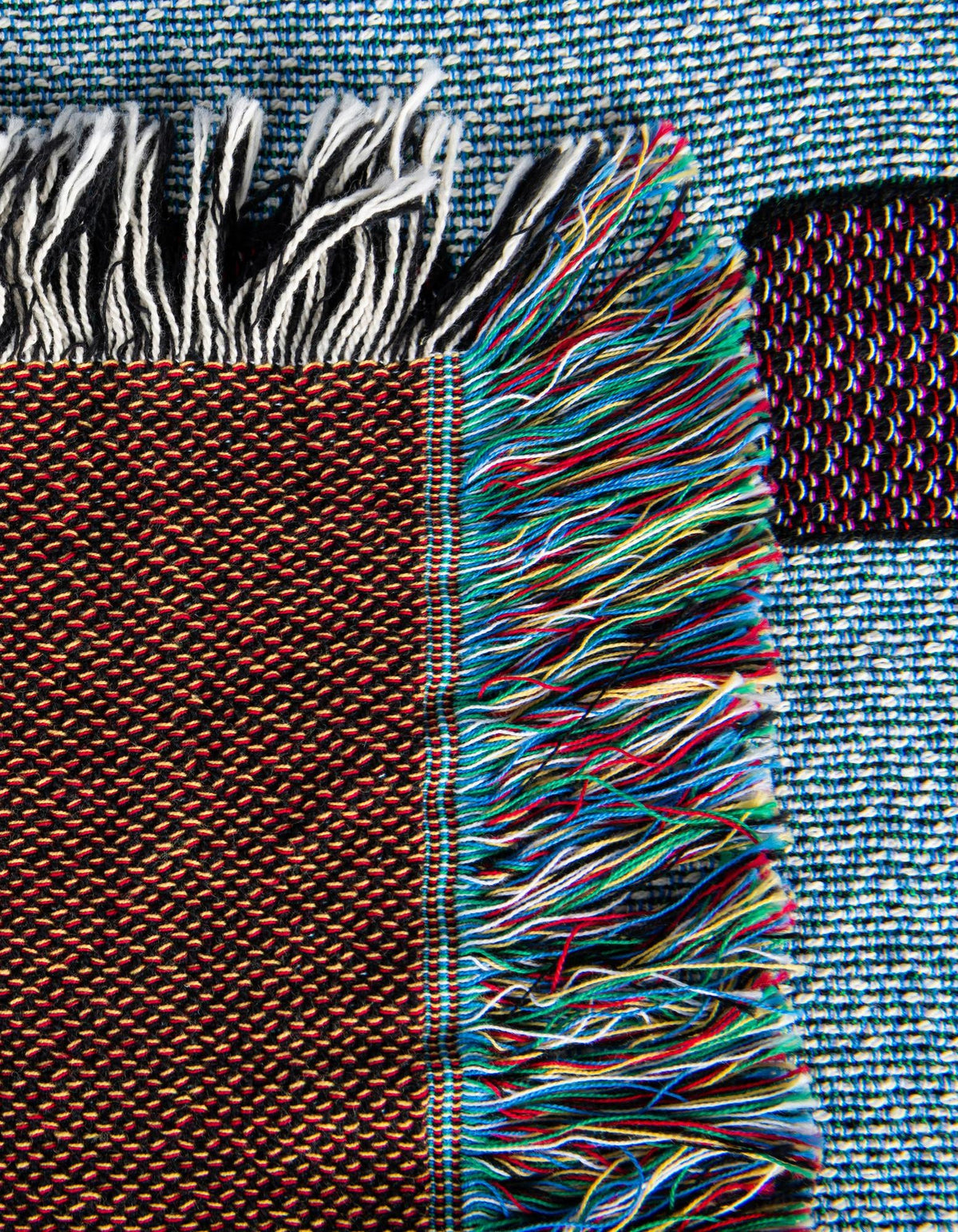 Fleece Haven Collection Area Rug -  Yukon Rectangle Blue  lifestyle 10