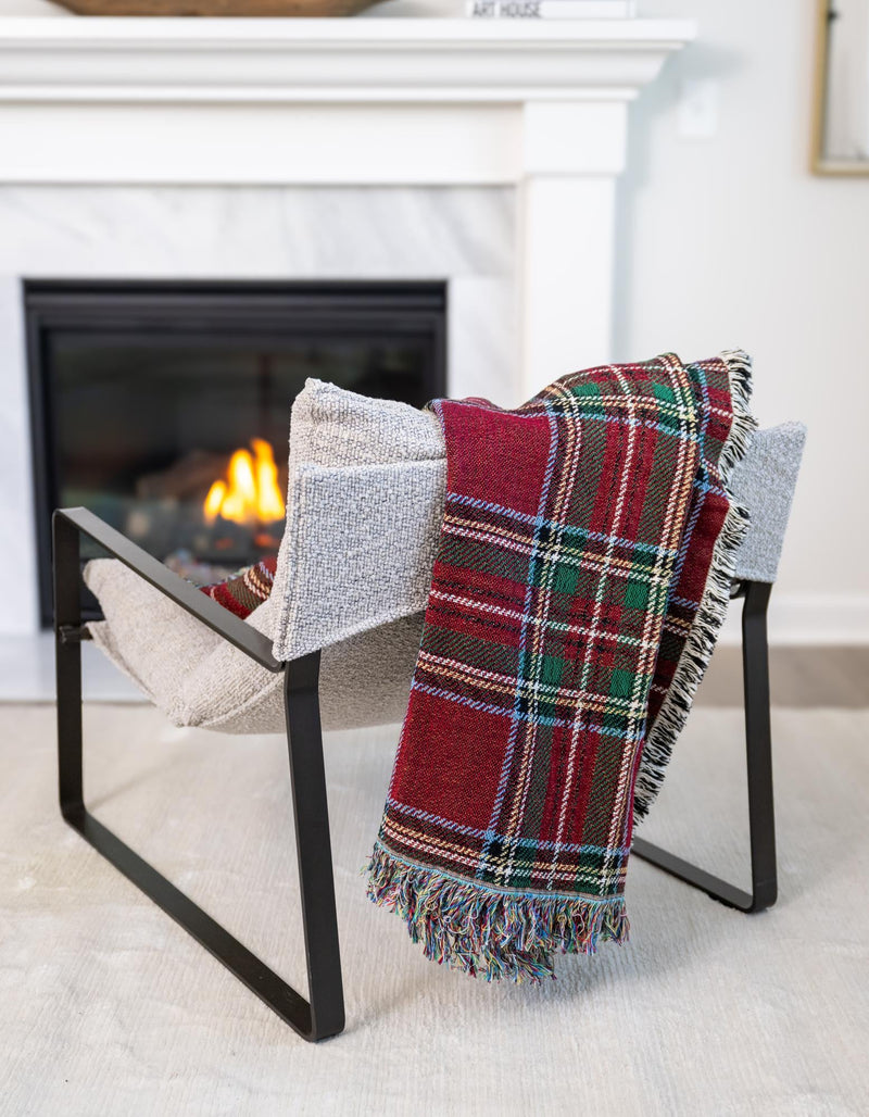 Fleece Haven Collection Area Rug -  Zeeland Rectangle Red  lifestyle 2