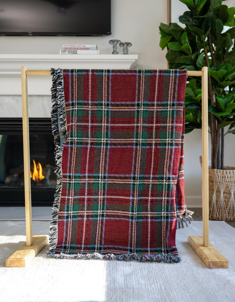 Fleece Haven Collection Area Rug -  Zeeland Rectangle Red  lifestyle 8