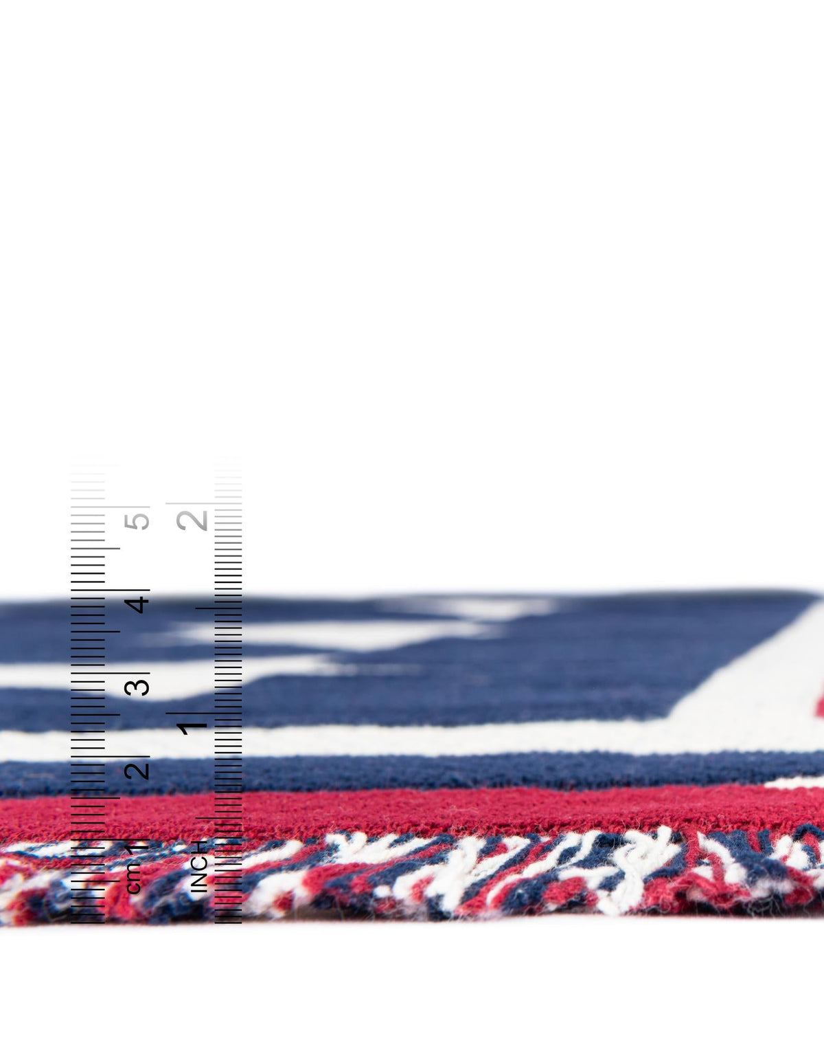 Fleece Haven Collection Area Rug -  Casper Rectangle Red and Blue  lifestyle 6