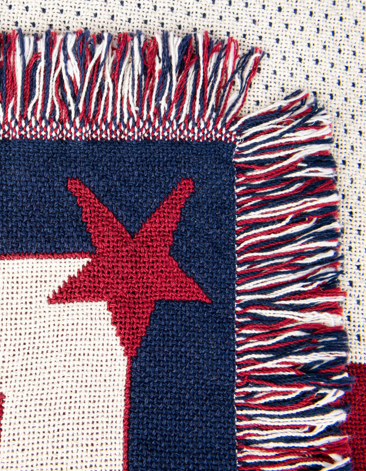 Fleece Haven Collection Area Rug -  Casper Rectangle Red and Blue  lifestyle 10