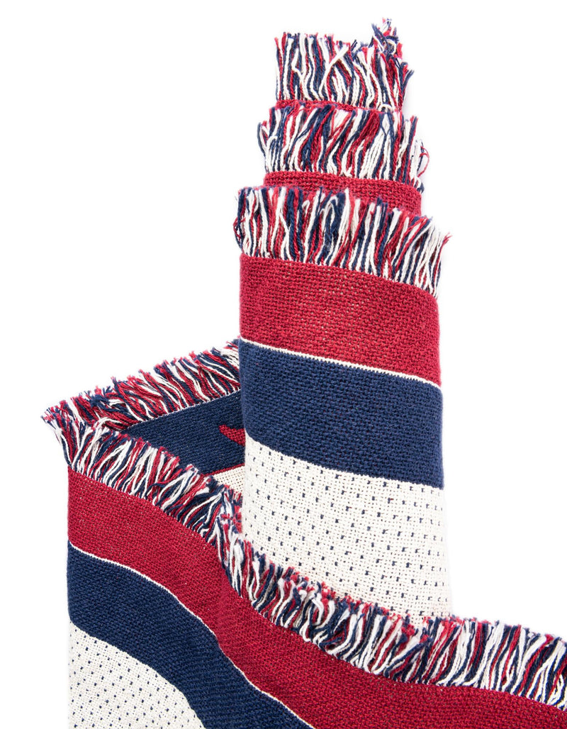 Fleece Haven Collection Area Rug -  Casper Rectangle Red and Blue  lifestyle 12