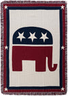 Fleece Haven Collection Area Rug -  Casper Rectangle Red and Blue Main