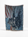 Fleece Haven Collection Area Rug -  Durango Rectangle Red and Blue  lifestyle 6