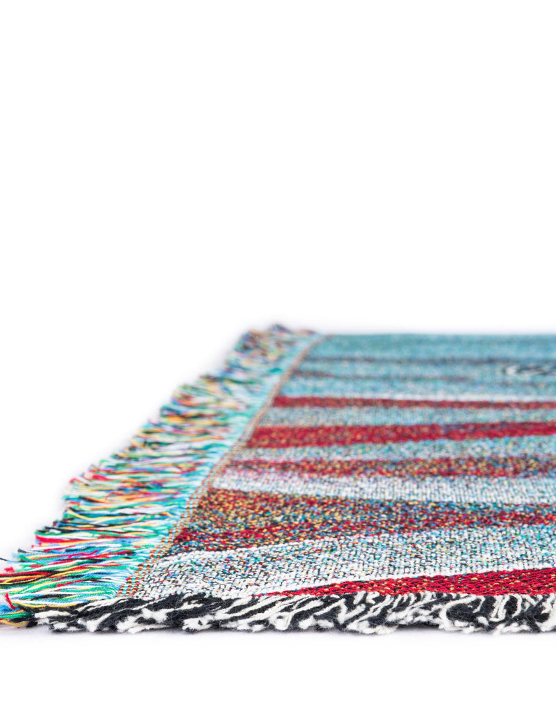 Fleece Haven Collection Area Rug -  Durango Rectangle Red and Blue  lifestyle 8