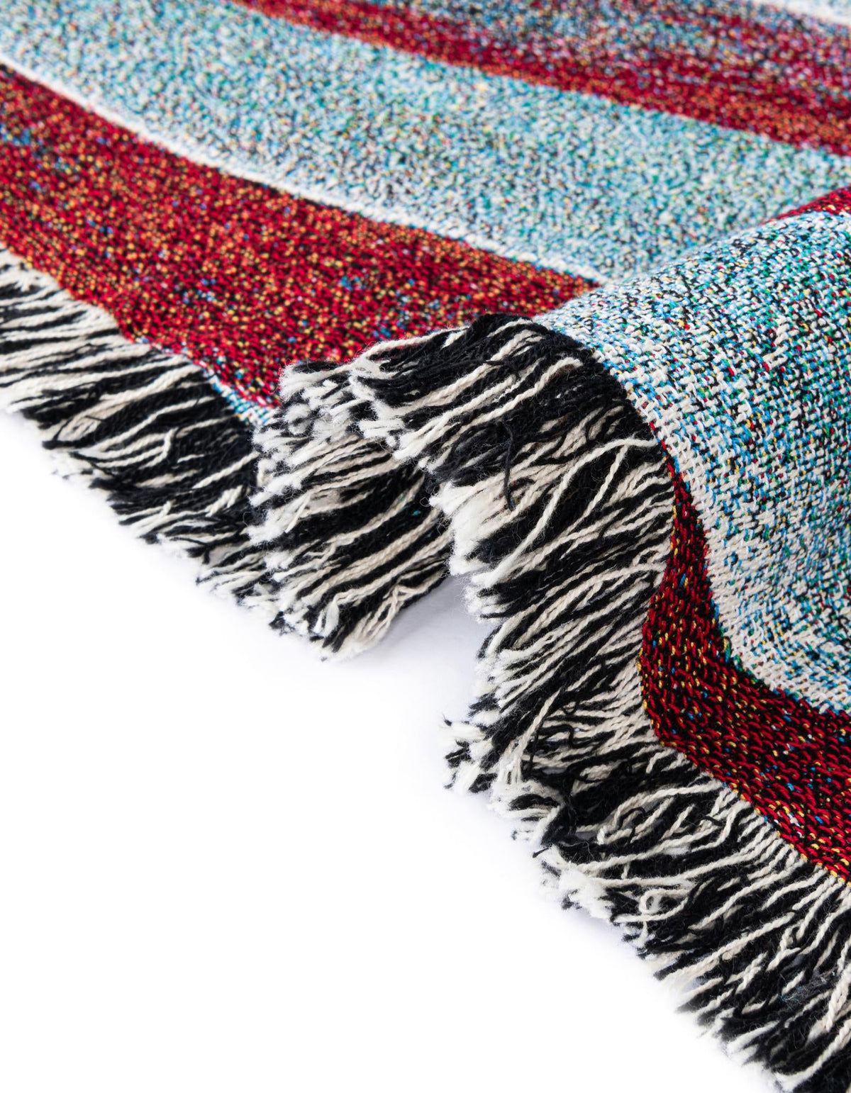 Fleece Haven Collection Area Rug -  Durango Rectangle Red and Blue  lifestyle 11