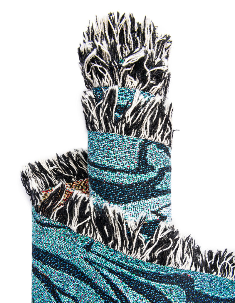 Fleece Haven Collection Area Rug -  Durango Rectangle Red and Blue  lifestyle 12