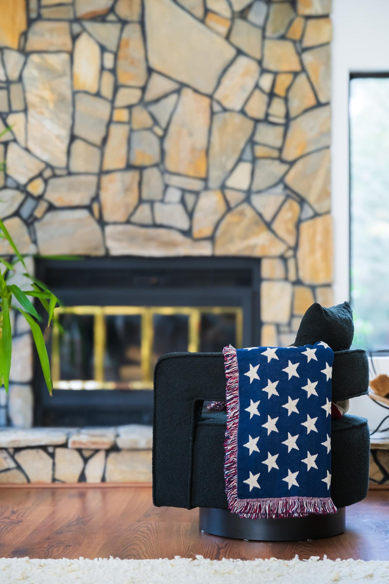 Fleece Haven Collection Area Rug -  Elgin Rectangle Red and Blue  lifestyle 2