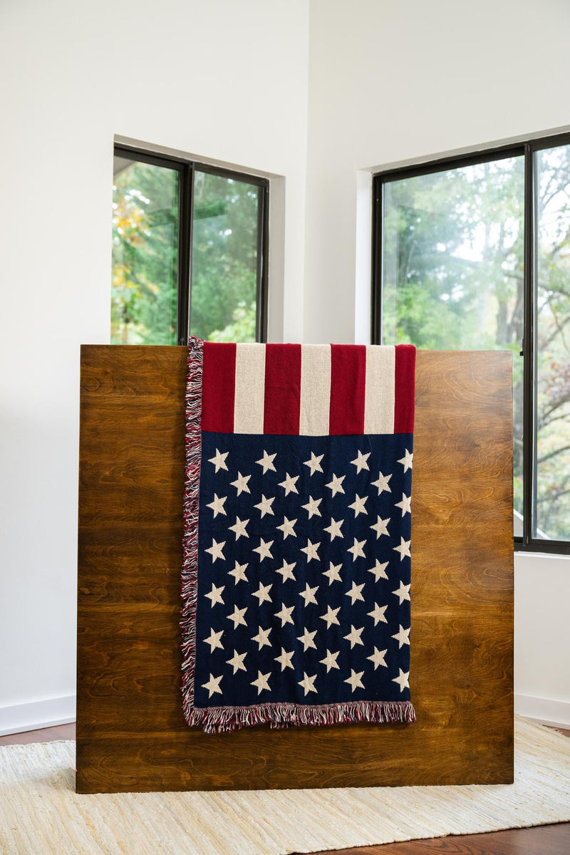 Fleece Haven Collection Area Rug -  Elgin Rectangle Red and Blue  lifestyle 3