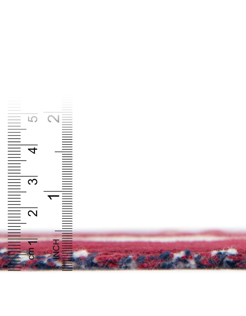 Fleece Haven Collection Area Rug -  Elgin Rectangle Red and Blue  lifestyle 3