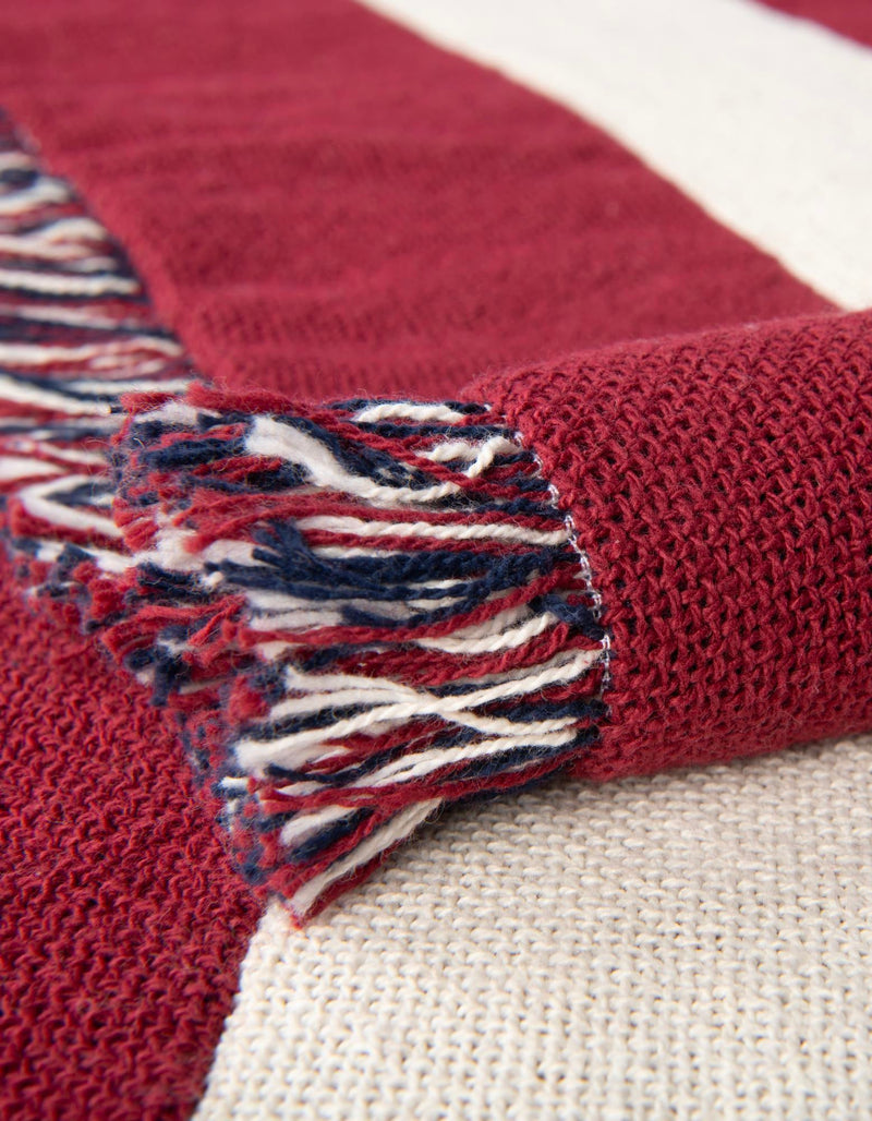 Fleece Haven Collection Area Rug -  Elgin Rectangle Red and Blue  lifestyle 4