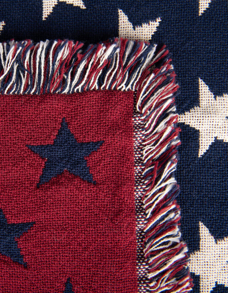 Fleece Haven Collection Area Rug -  Elgin Rectangle Red and Blue  lifestyle 7