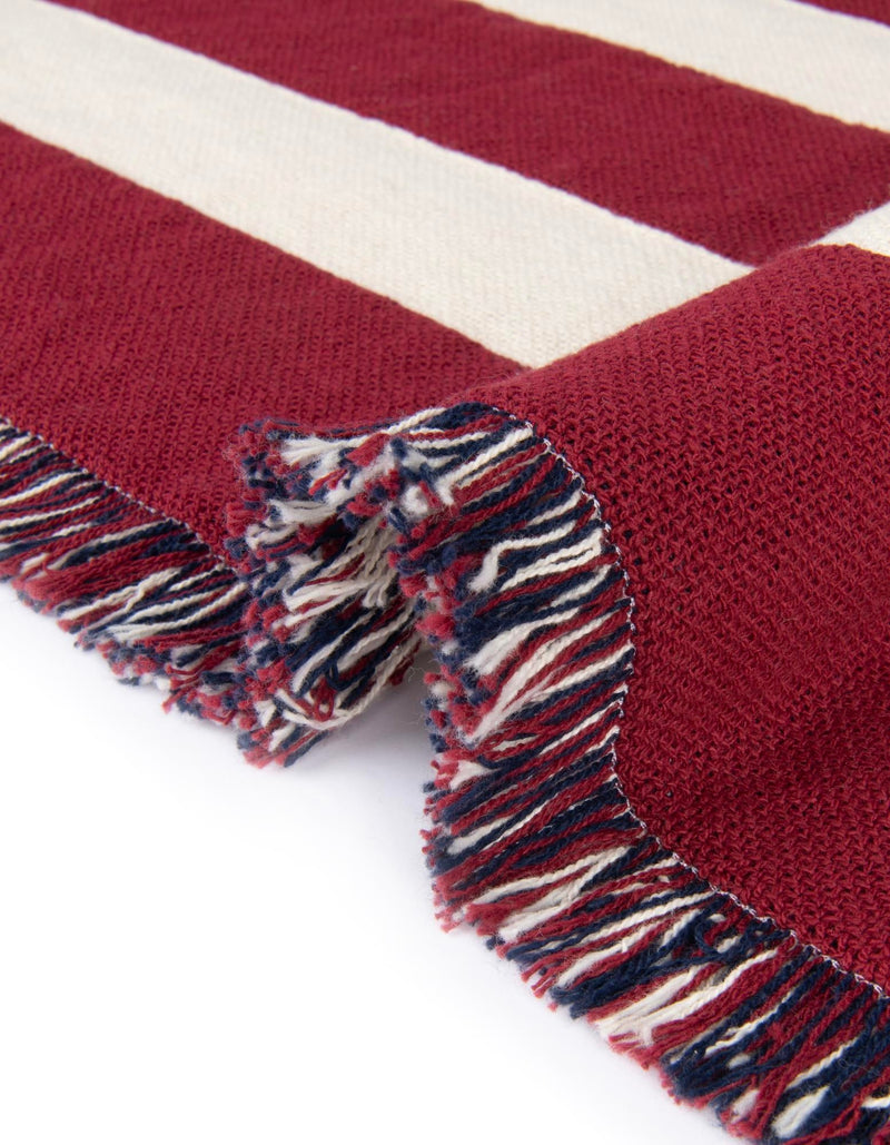 Fleece Haven Collection Area Rug -  Elgin Rectangle Red and Blue  lifestyle 8