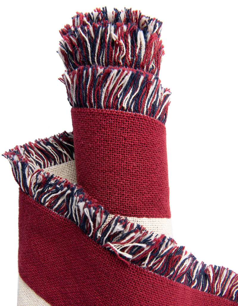 Fleece Haven Collection Area Rug -  Elgin Rectangle Red and Blue  lifestyle 9