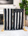 Fleece Haven Collection Area Rug -  Fairbanks Rectangle Black and White  lifestyle 7
